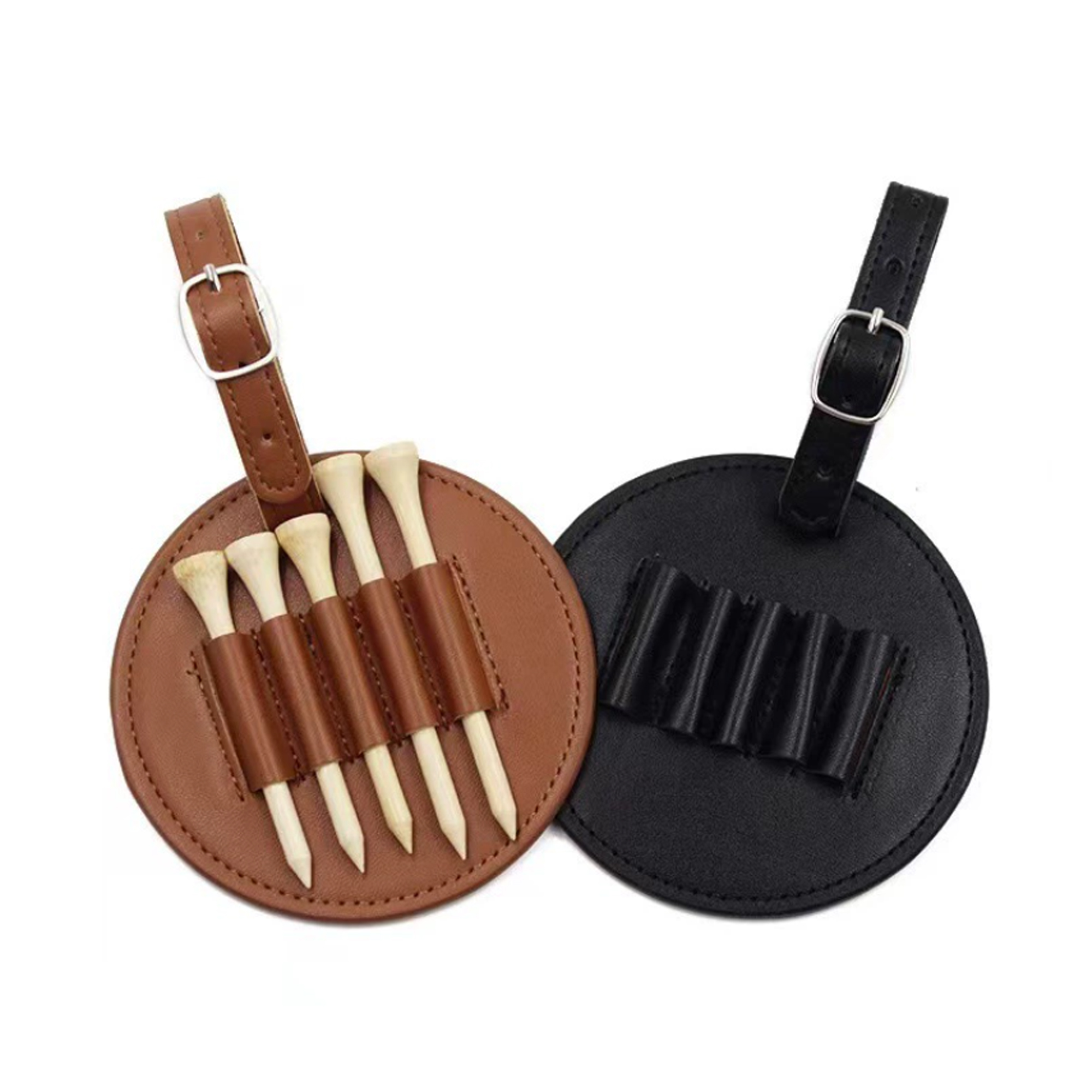Leather Golf Tees Holder 2