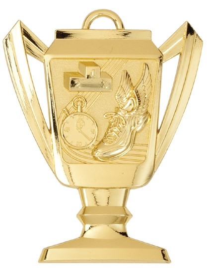 Track Trophy Medal, 2 3/4" Tall 1