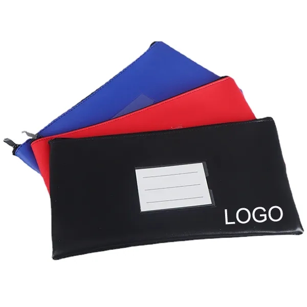 Vinyl Custom Bank Bag - 11"w x 6"h 6