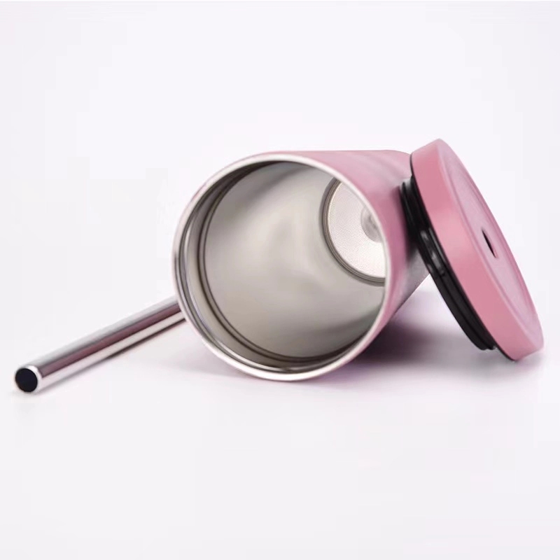 24Oz Stainless Steel Vacuum Insulated Tumbler With Straw Lid 6