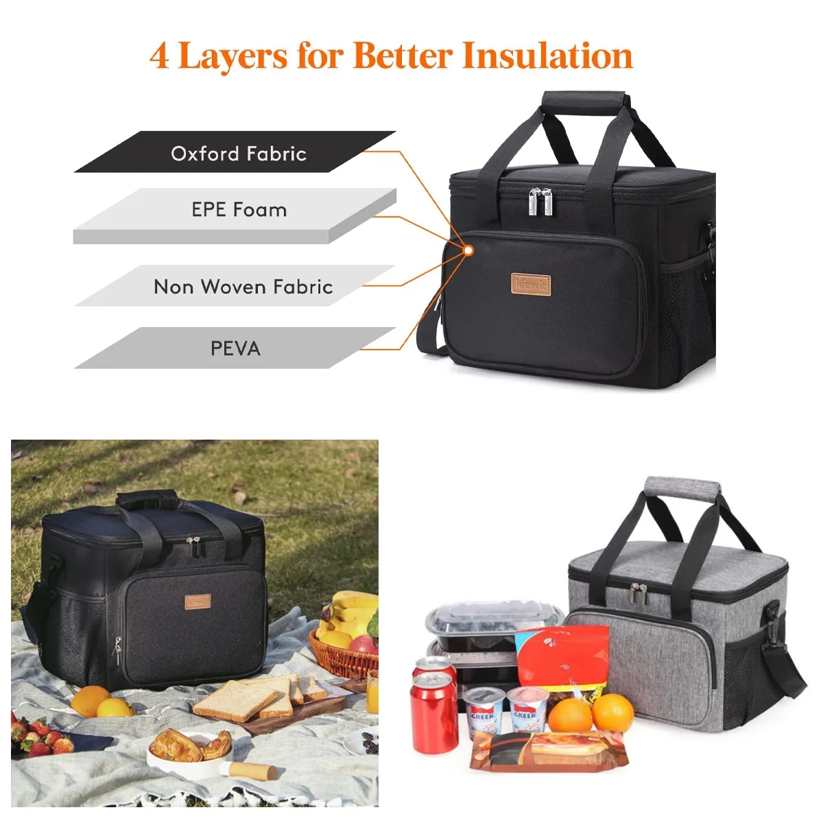 Large Insulated Lunch Bag 1