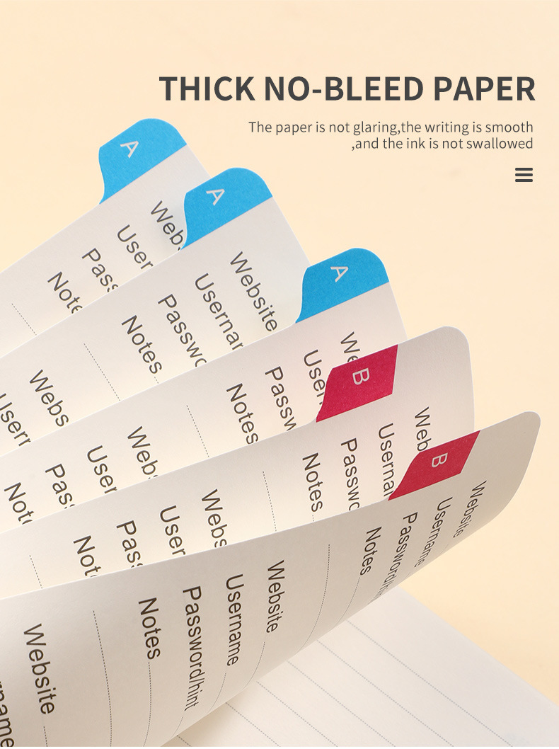 Address and Password Keeper Book with Alphabetical Tabs 10