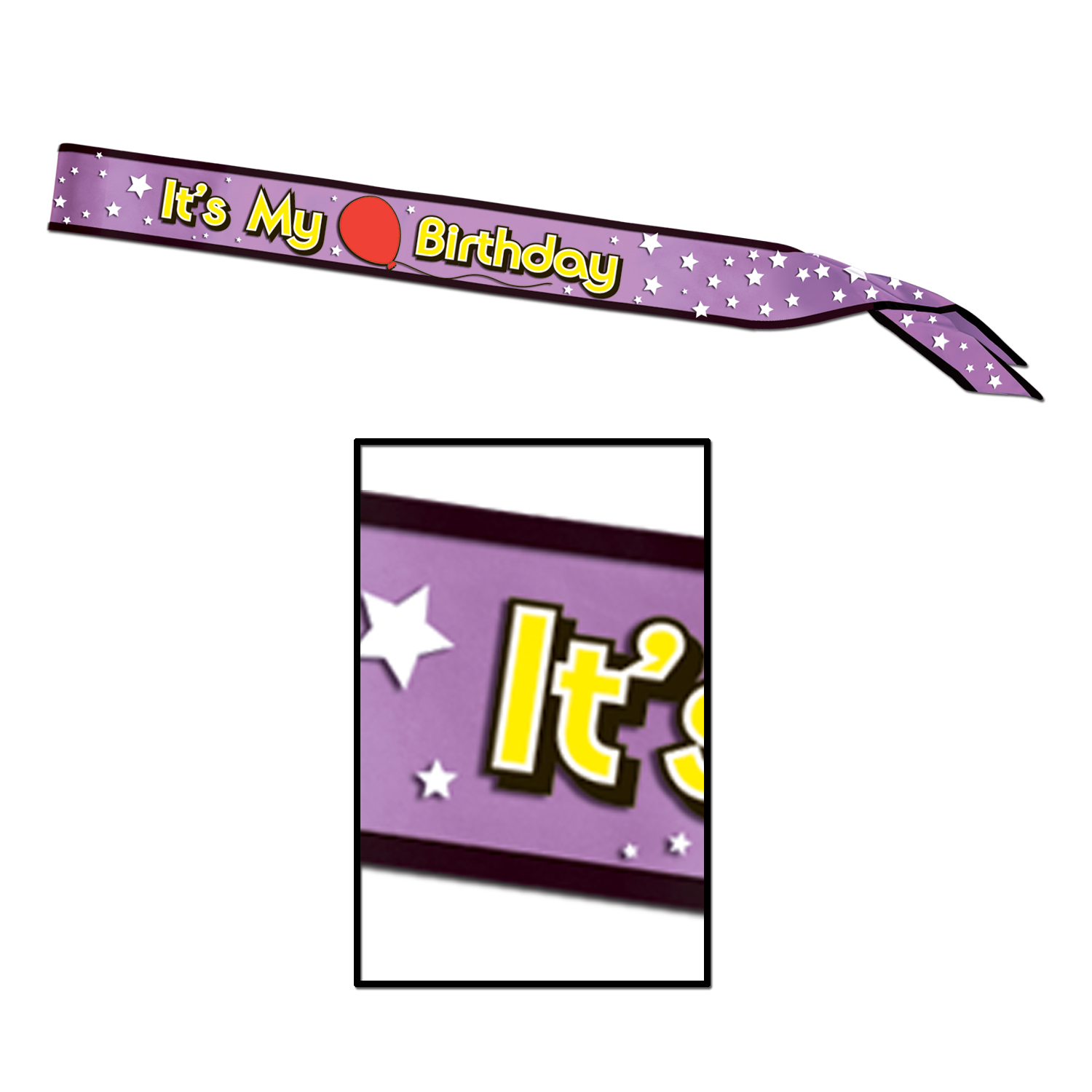 It's My Birthday Satin Sash 2