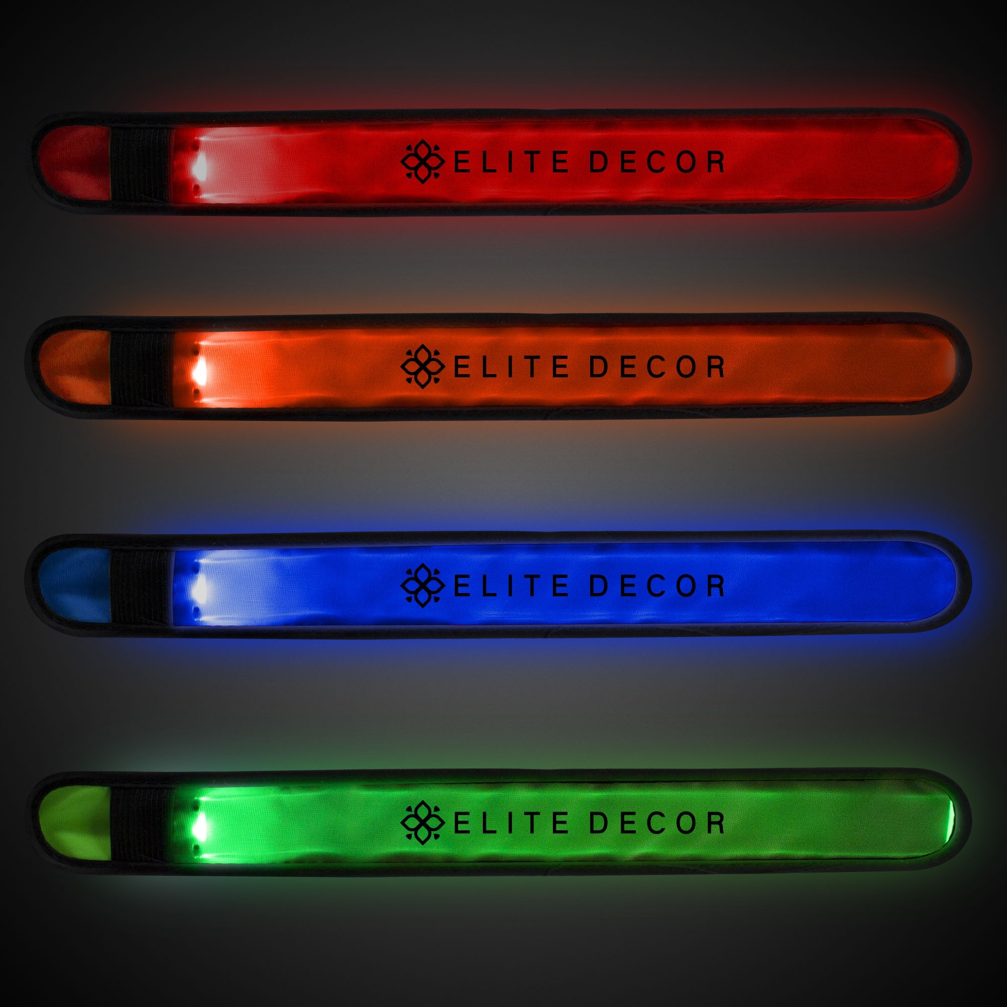 Red LED Slap Bracelets 5