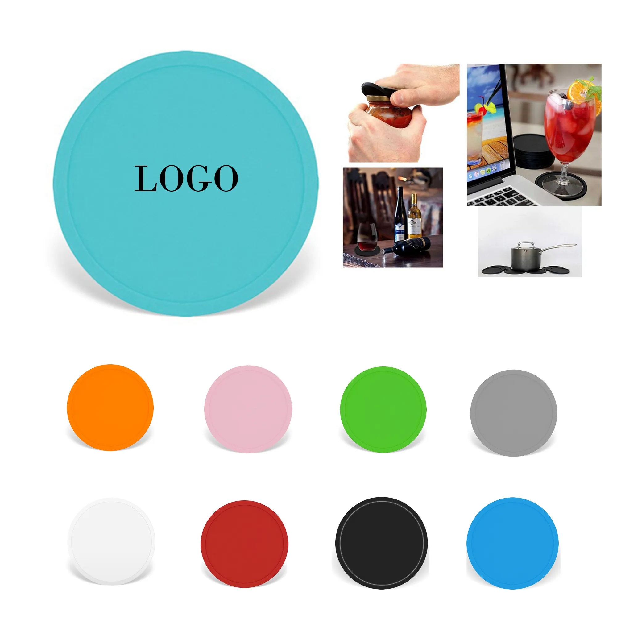 PVC Non-Slip Soft Coasters 2