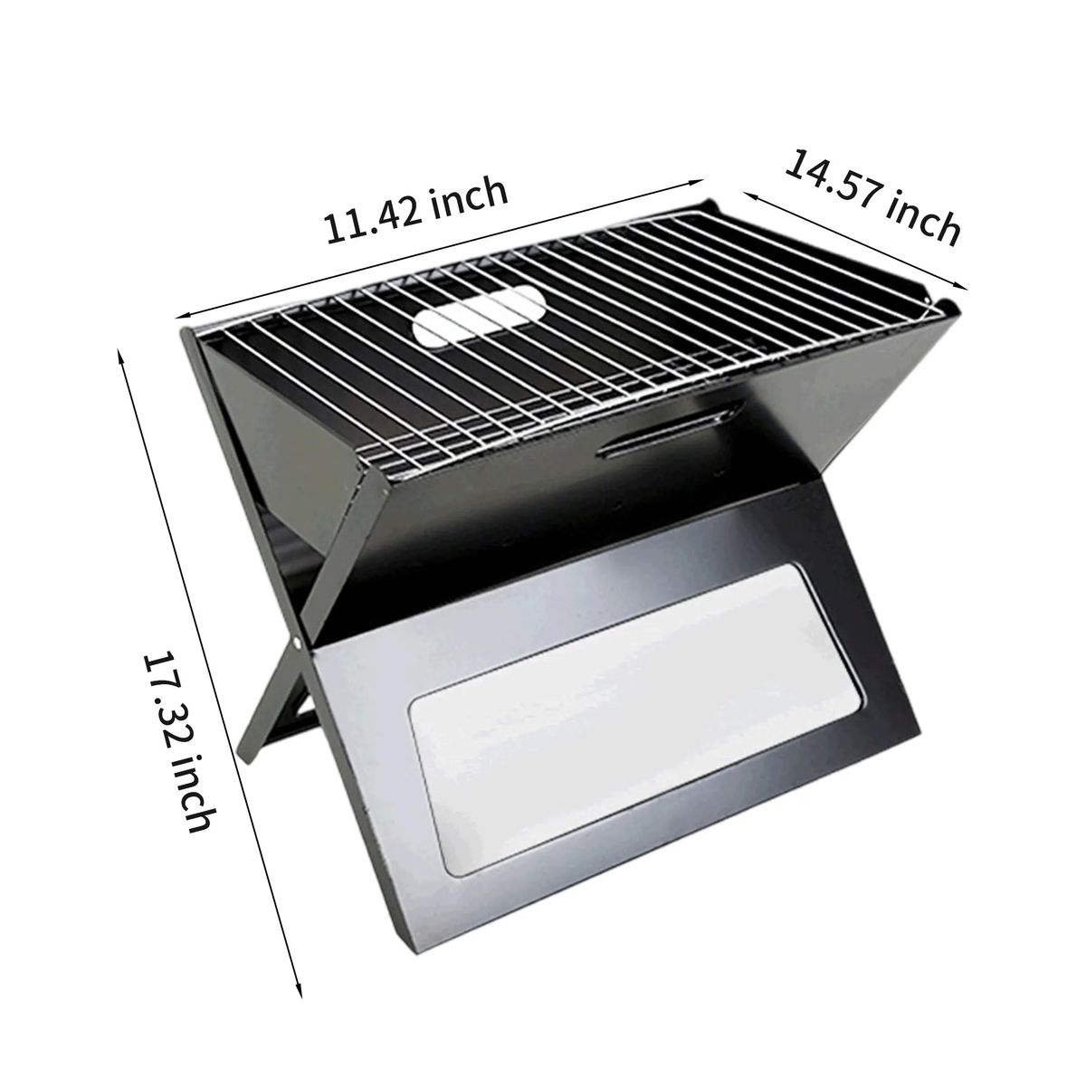 Portable Charcoal Grill with Collapsible Design 3