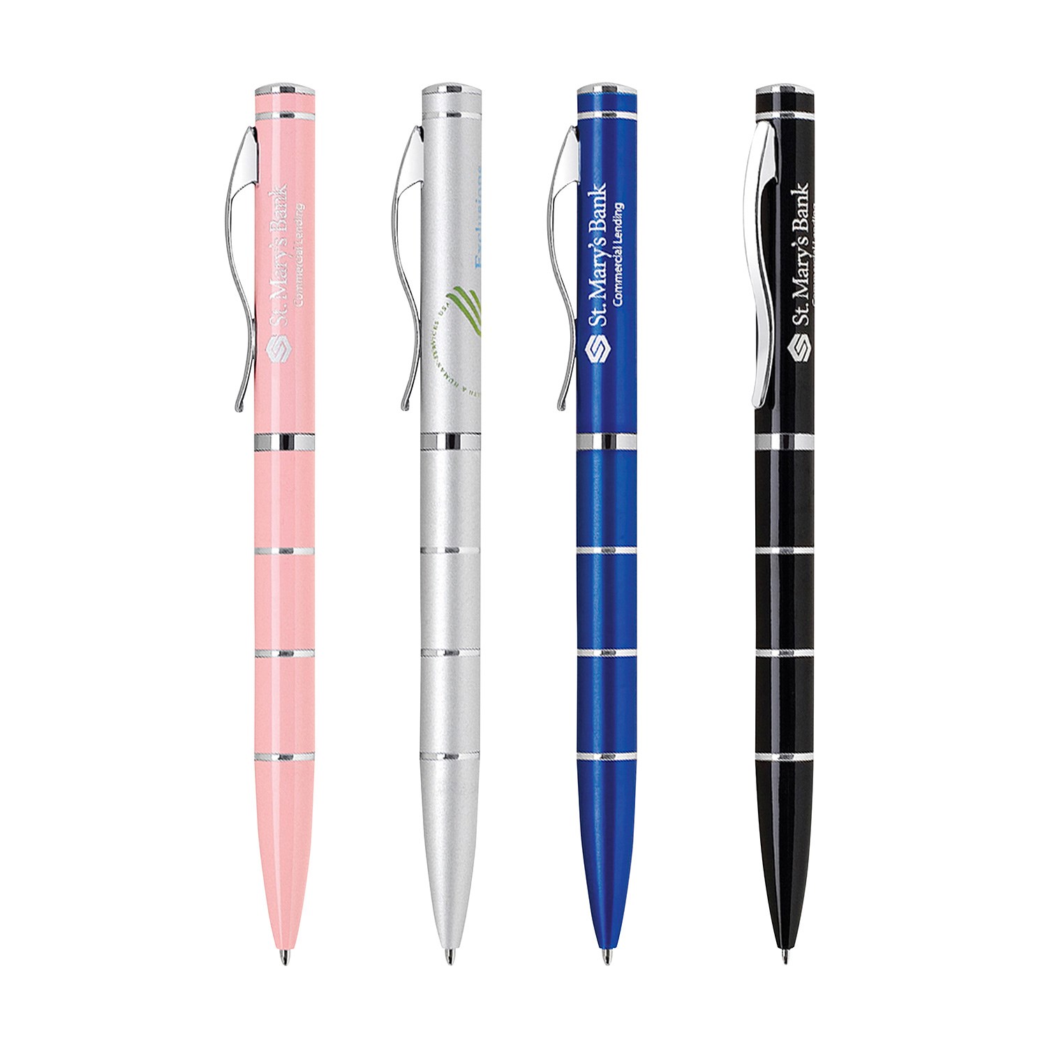 Deep Enamel Coated Aluminum Ballpoint Twist Metal Pen