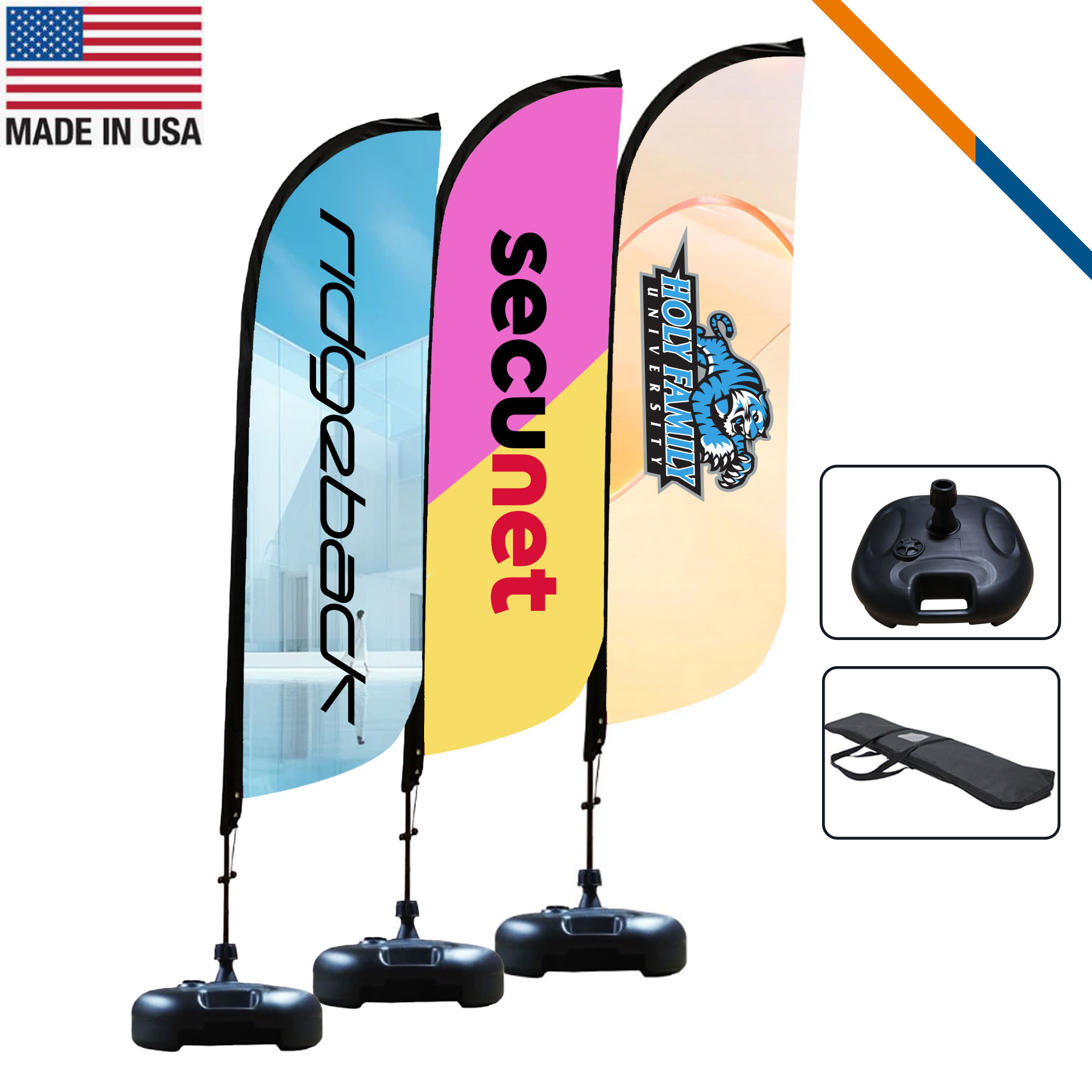 10' Veil Single-Sided Feather Flag 1