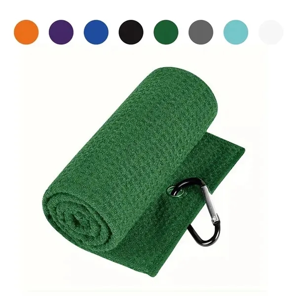 Waffle Golf Towel with Absorbent Cleaning Cloth for Hiking 6