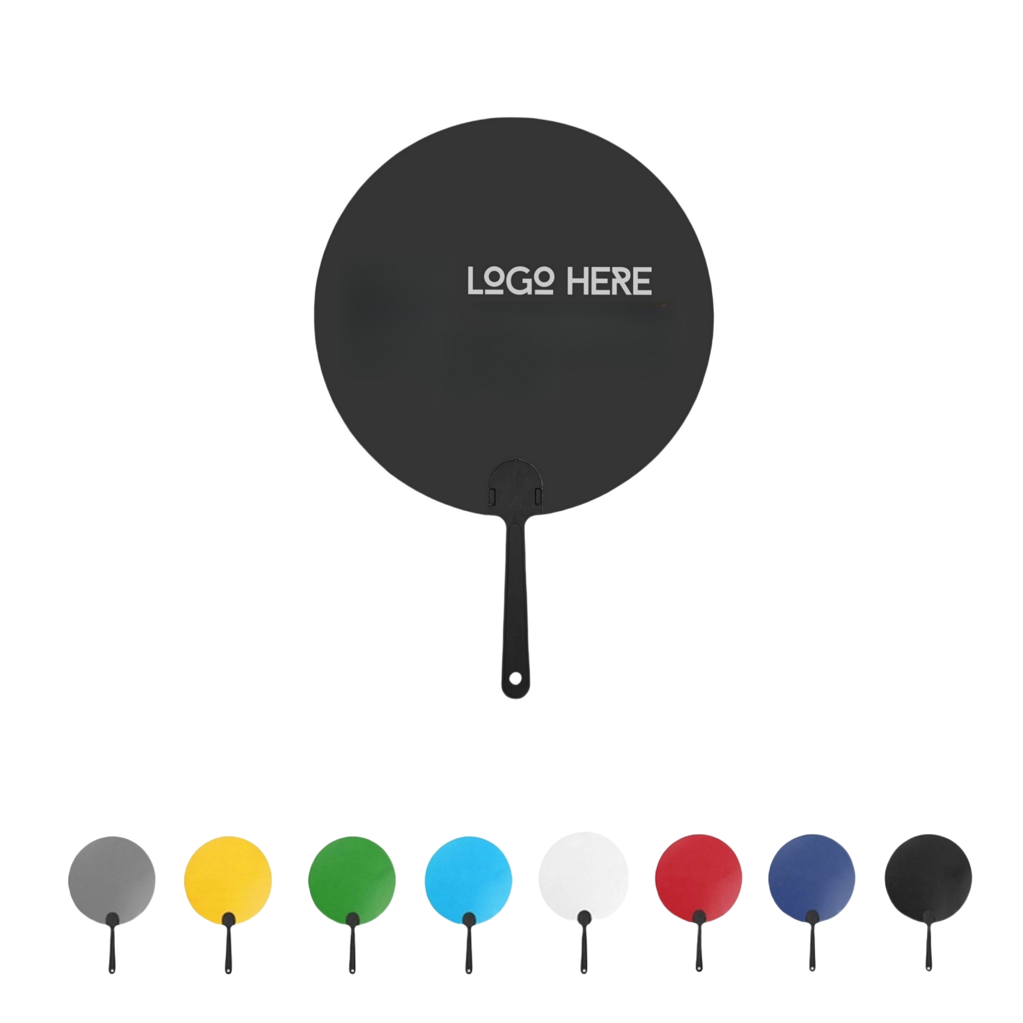 Custom Full Color Plastic Hand Fan 2