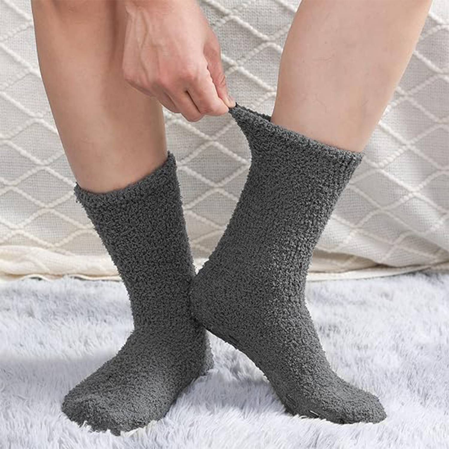 Men's Home Slippers with Grip Socks Non-Slip 5