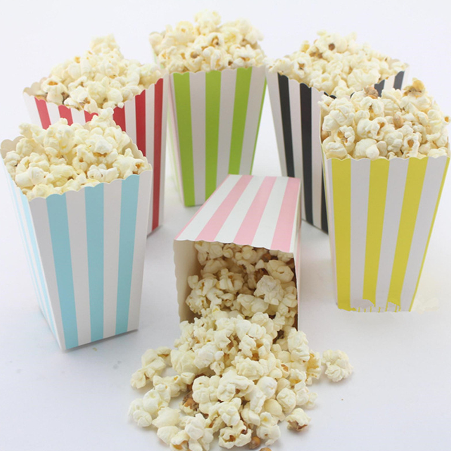 Fresh Style Striped White Dot Popcorn Box 3