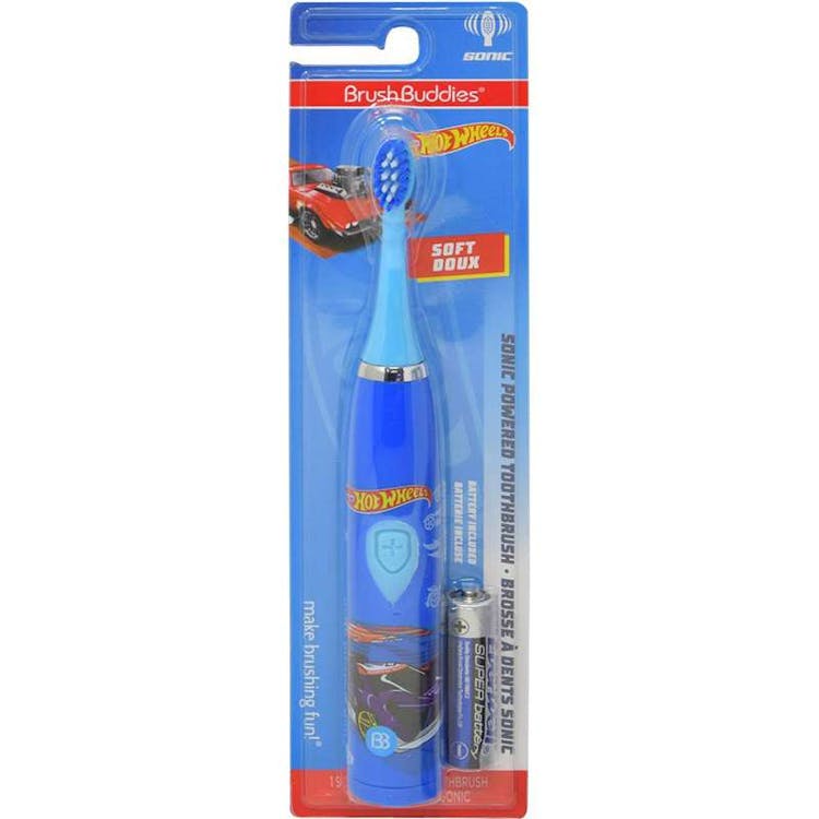 Kid's Battery Powered Sonic Toothbrush - Hot Wheels 1