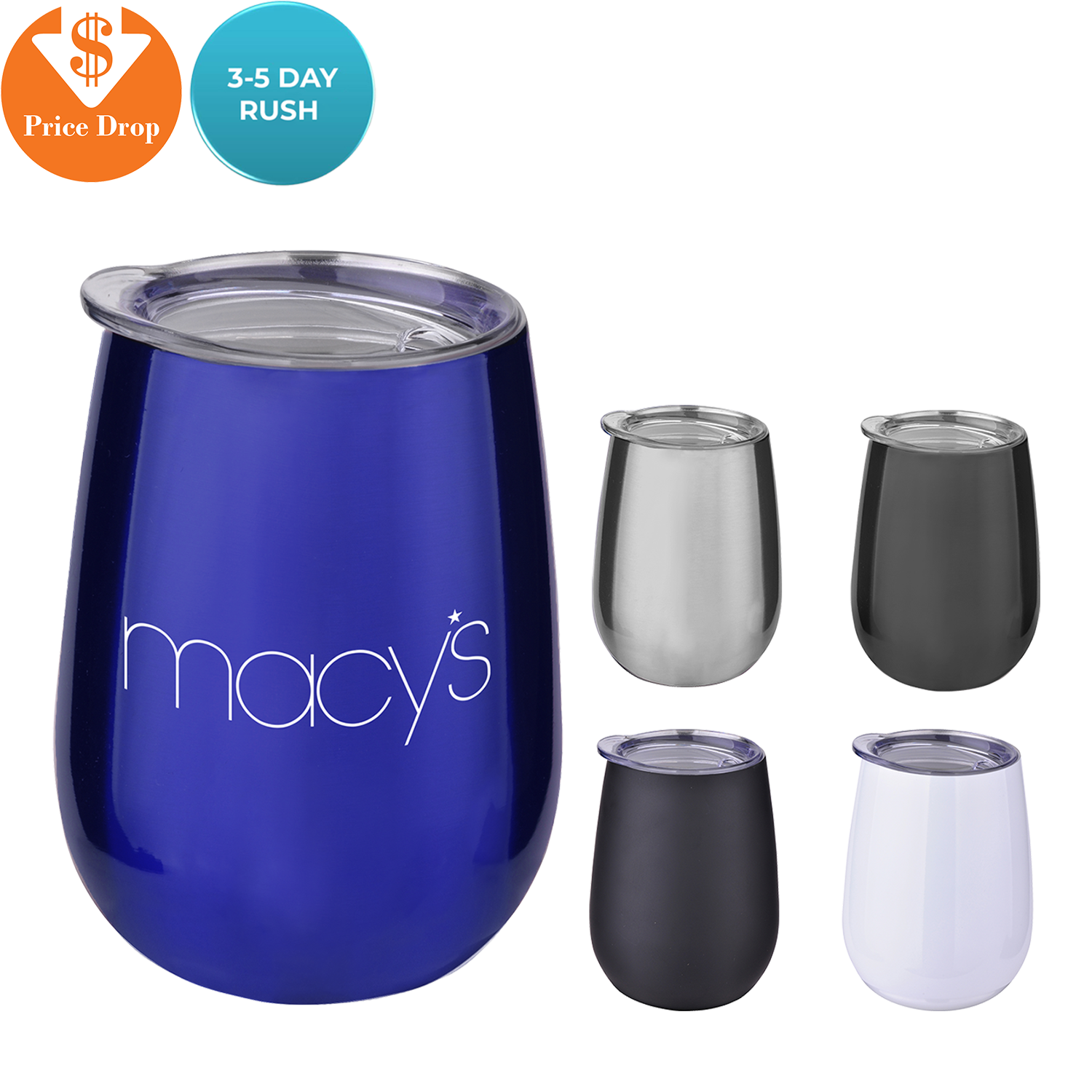 10 Oz Stainless Wine Tumbler 3