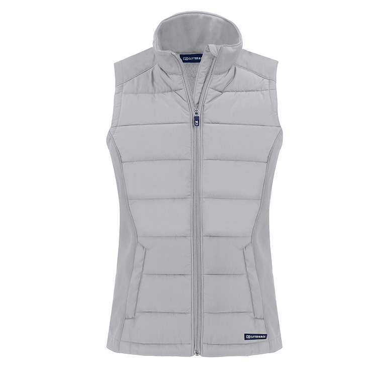 Cutter & Buck Ladies Eco Softshell Recycled Full Zip Vest 8