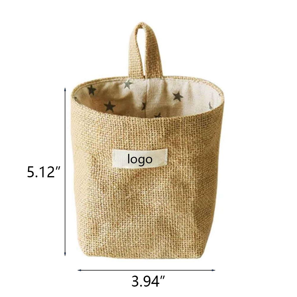 Cotton and linen storage hanging bag 4
