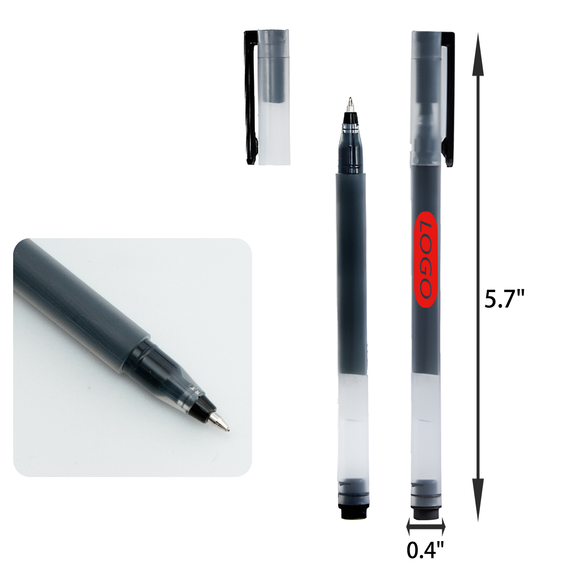 MOQ 50 PCS Stylish Black Signature Pen 1