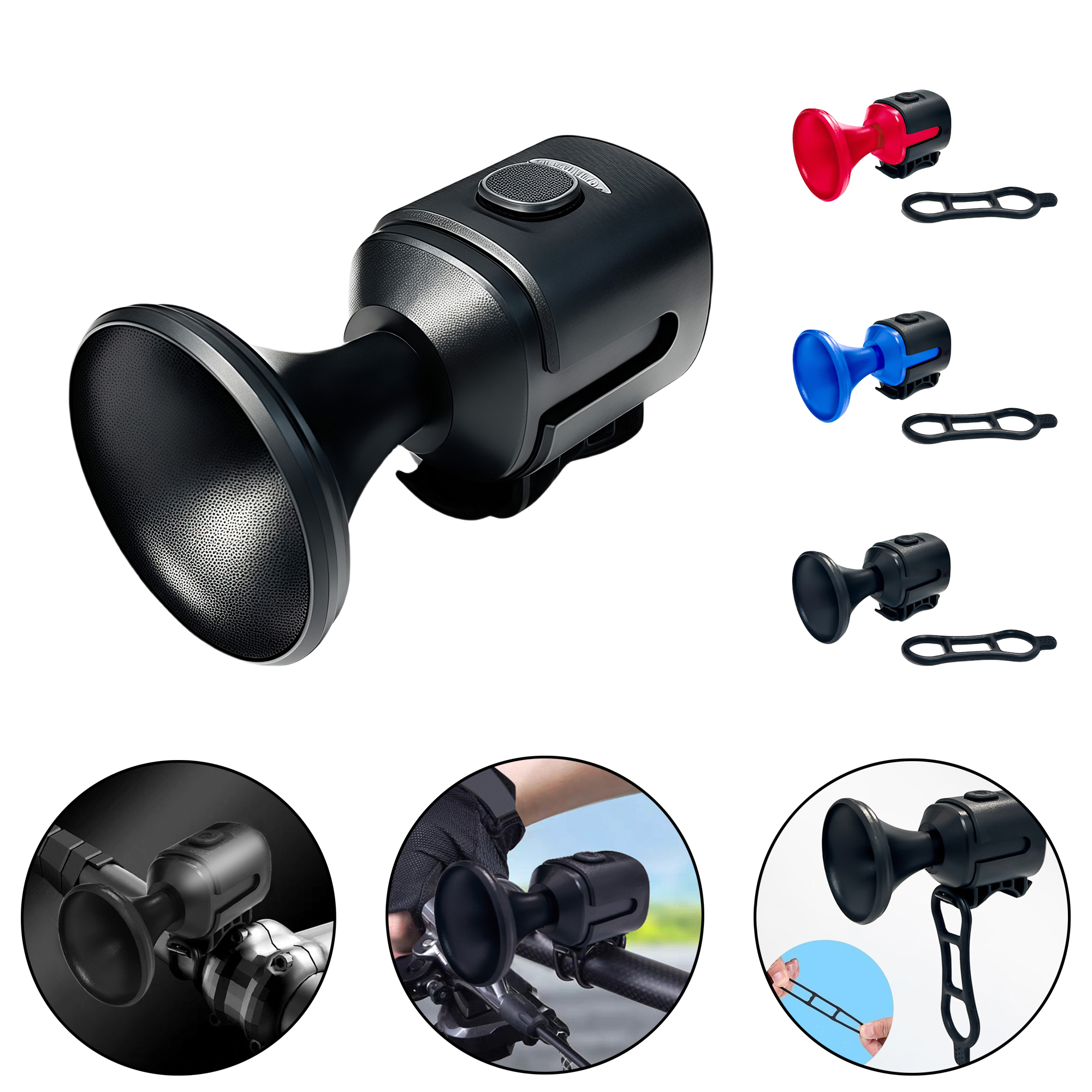 Bicycle Electronic Horn with Multiple Sound Effects 4