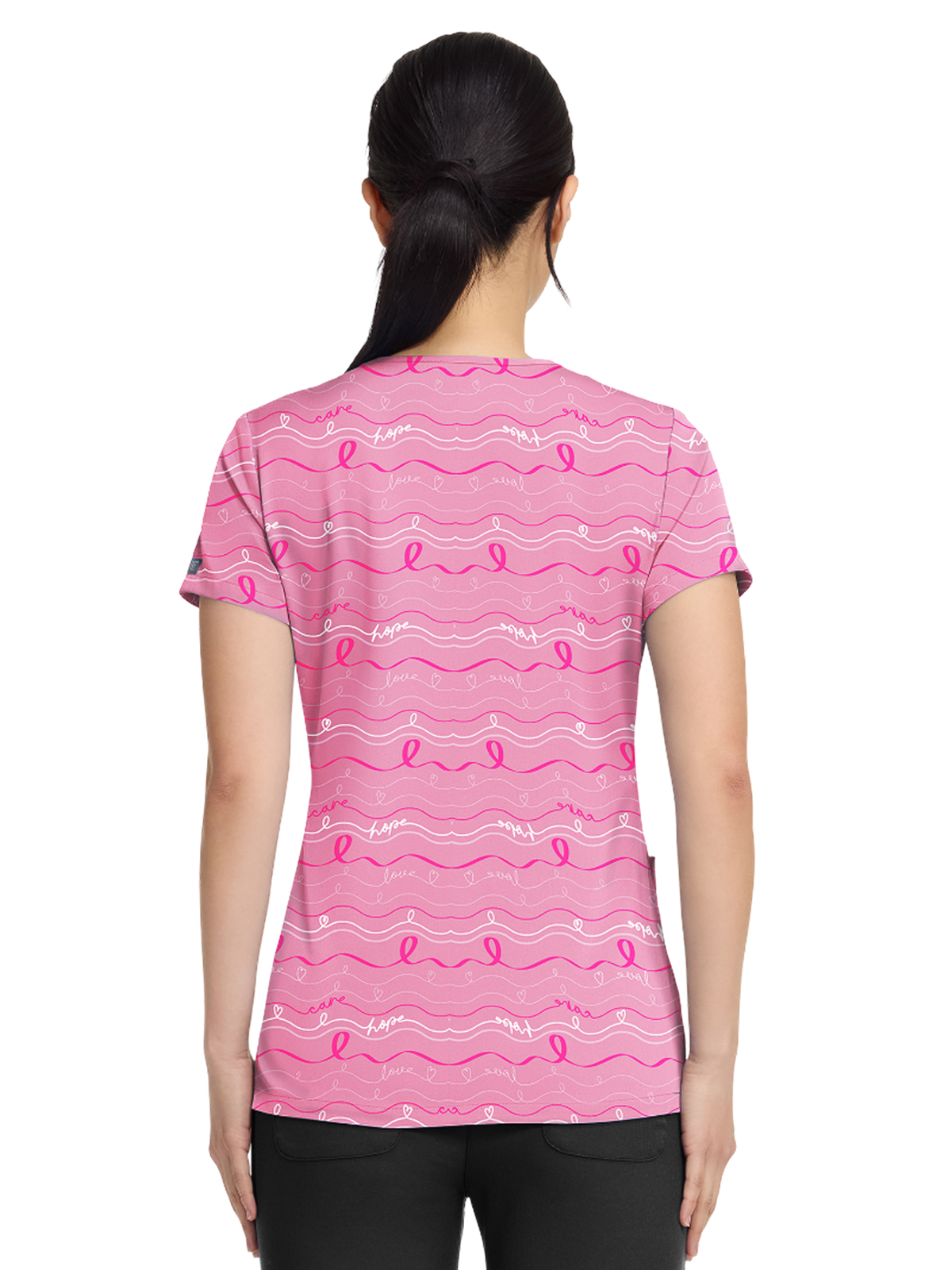 Med Couture - Prints - Women's 2-Pocket V-Neck Print Top 18
