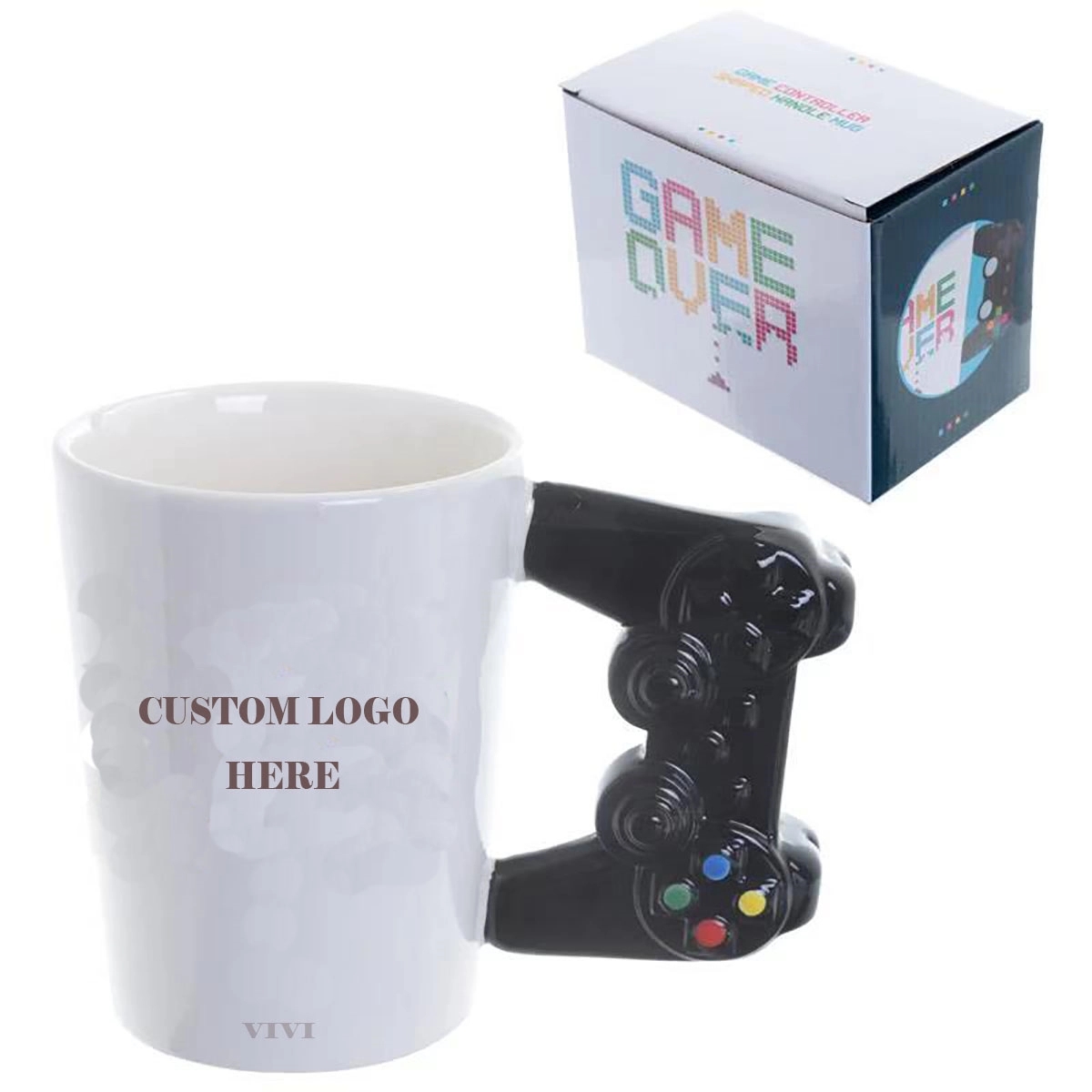 Game Controller Handle Mug Ceramic 4