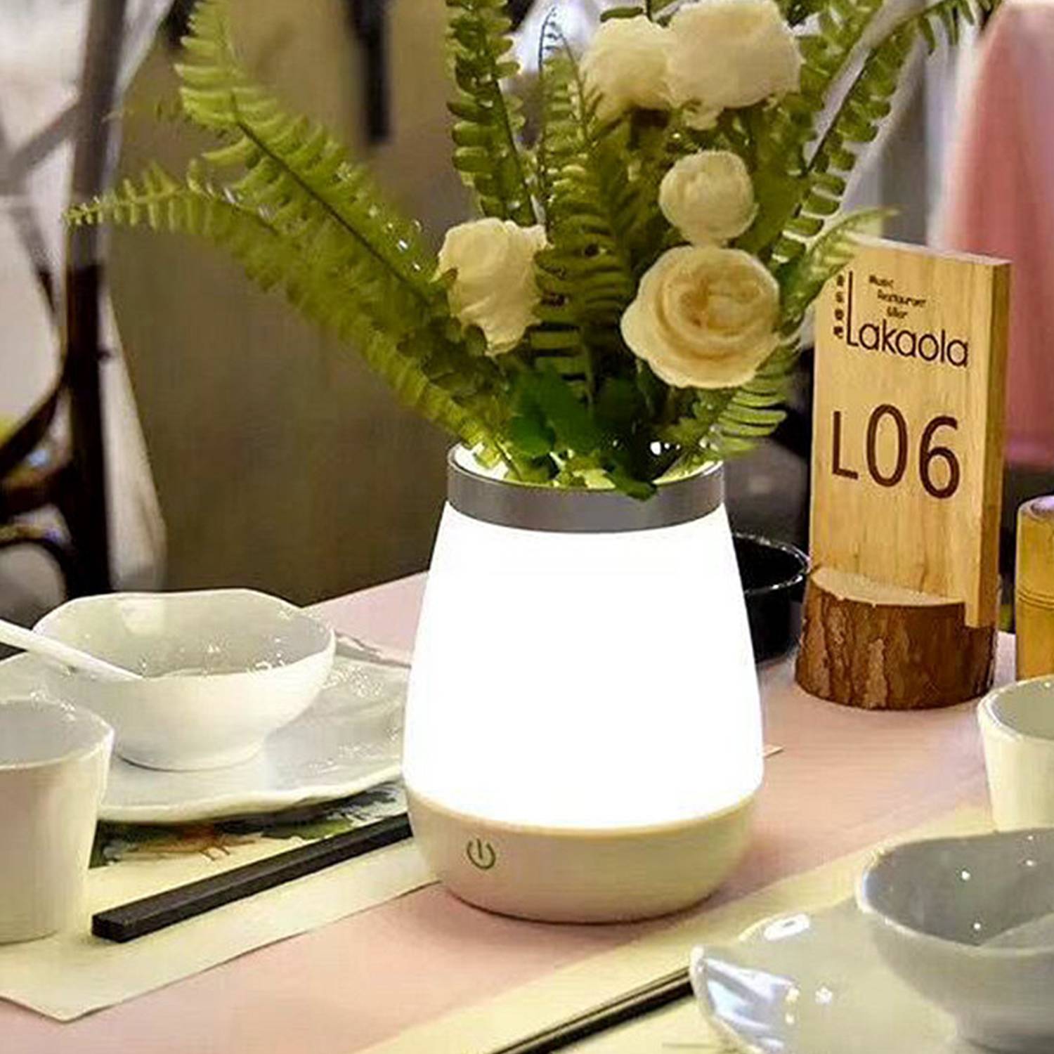 ABS Night Light Rechargeable Flower Arrangement Decoration 6