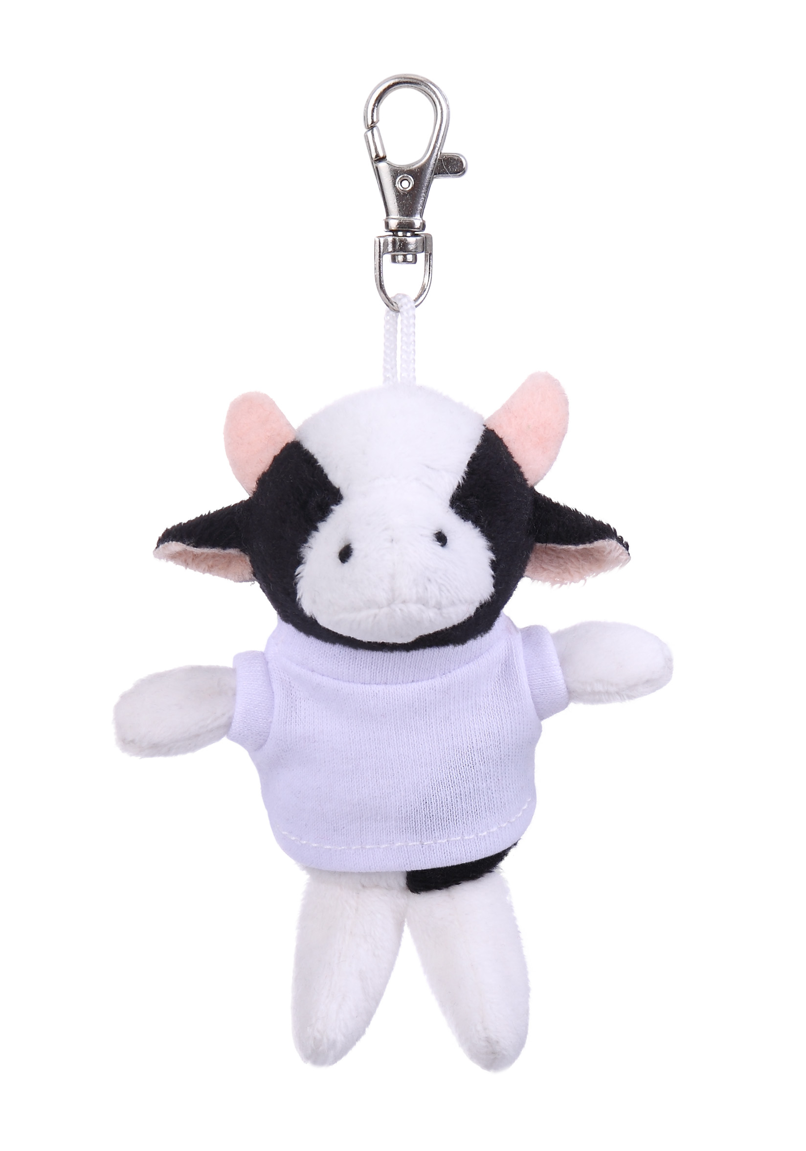 Soft Plush Cow Keychain with Tee 7