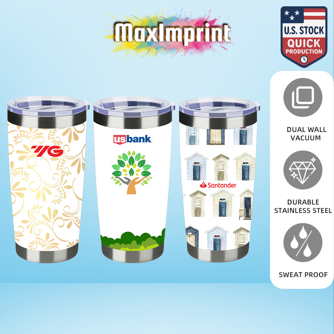 MaxImprint 20oz Stainless Steel Vacuum Tumbler with Lid 14