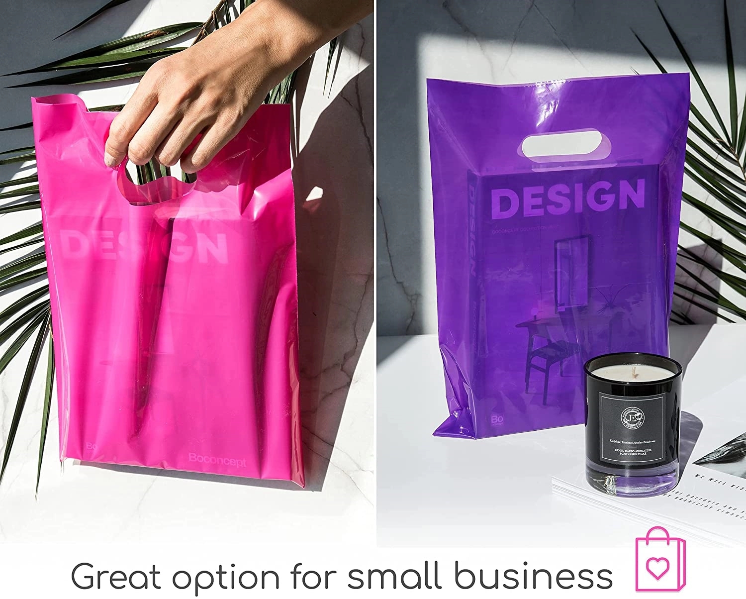 Die Cut Fold-Over Reinforced Plastic Bag 1