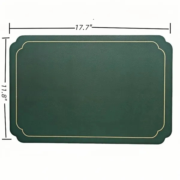 Faux Leather Dining Placemats - Elegant Table Decor Mats 4