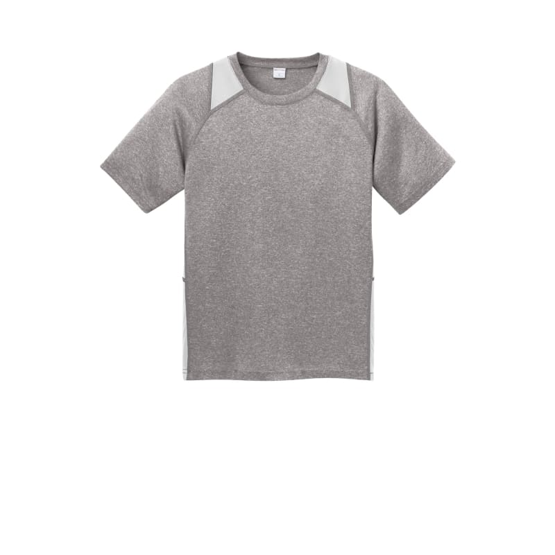 Sport-Tek Youth Heather Colorblock Contender Tee. 23