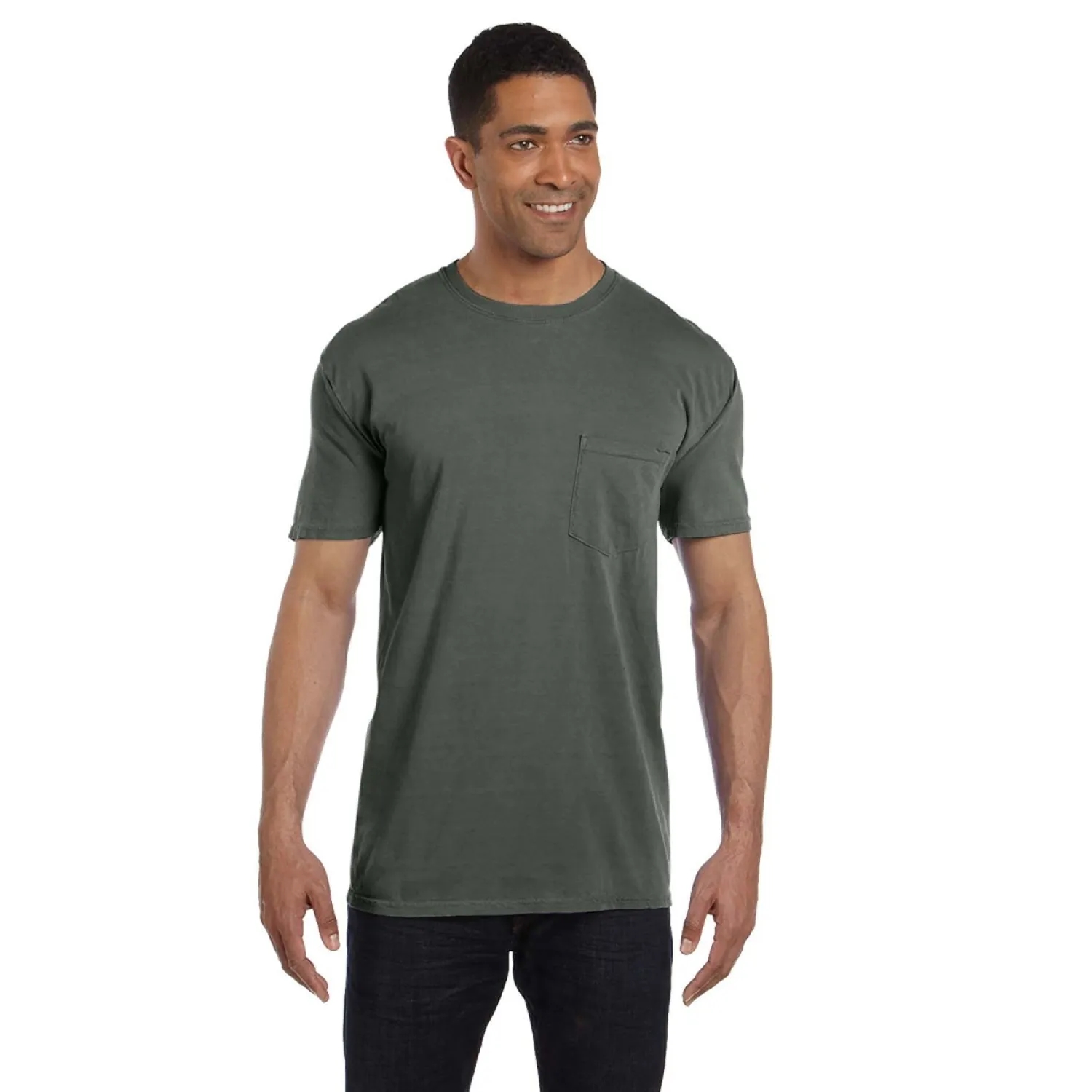 COMFORT COLORS ADULT HEAVYWEIGHT 6.1 OZ. POCKET T-SHIRT 33
