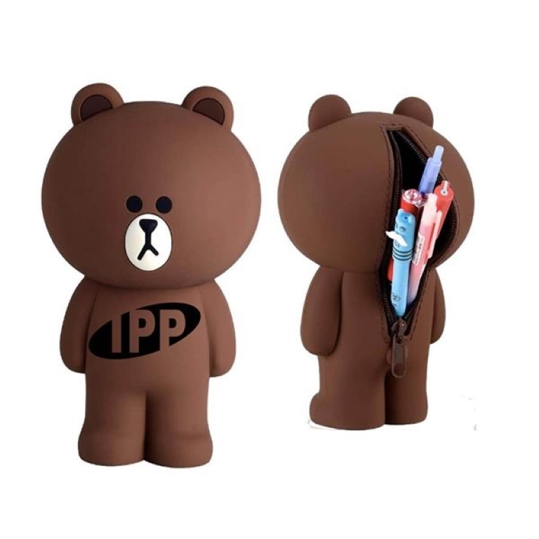 Silicone Pencil Pen Case Storage Cosmetic Bag 1