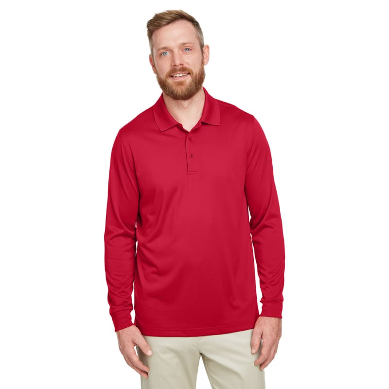 Harriton Men's Tall Advantage Long Sleeve Snag Protection Plus IL Polo 14
