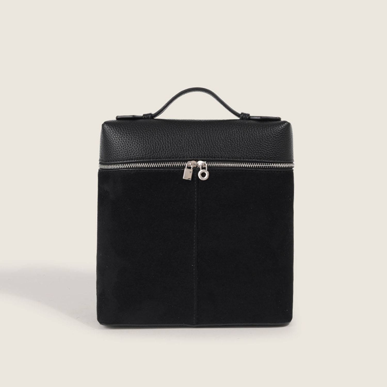 PU Leather Square Minimalist Backpack 4