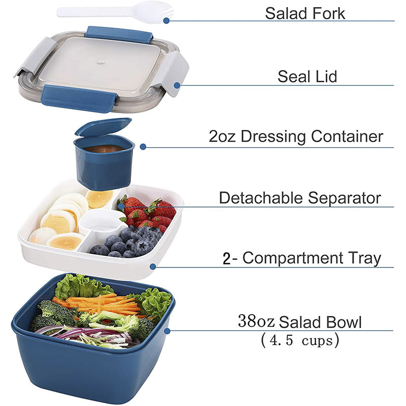 Salad Lunch Box with Fork 3