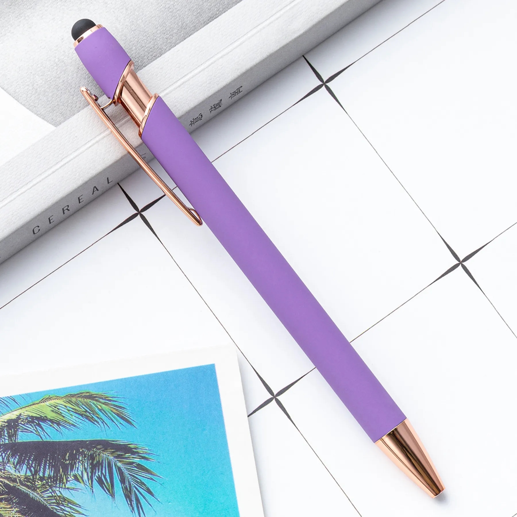 2 in 1 Metal Ballpoint Pen with Stylus 18