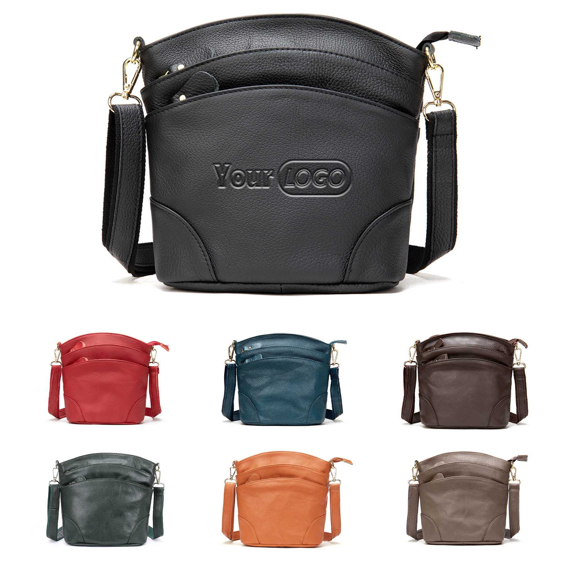 Leather Vintage Crossbody Shoulder HandBags for Ladies 2