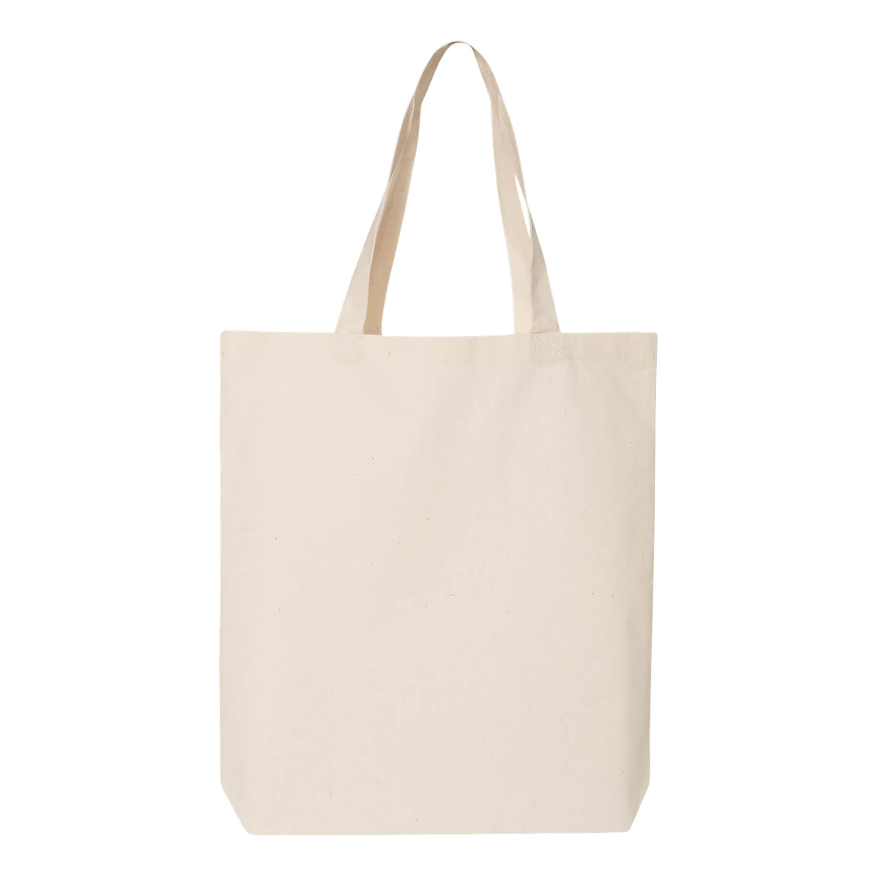 6 oz. 100% Natural Cotton Canvas Tote Bag w/Bottom Gusset 3