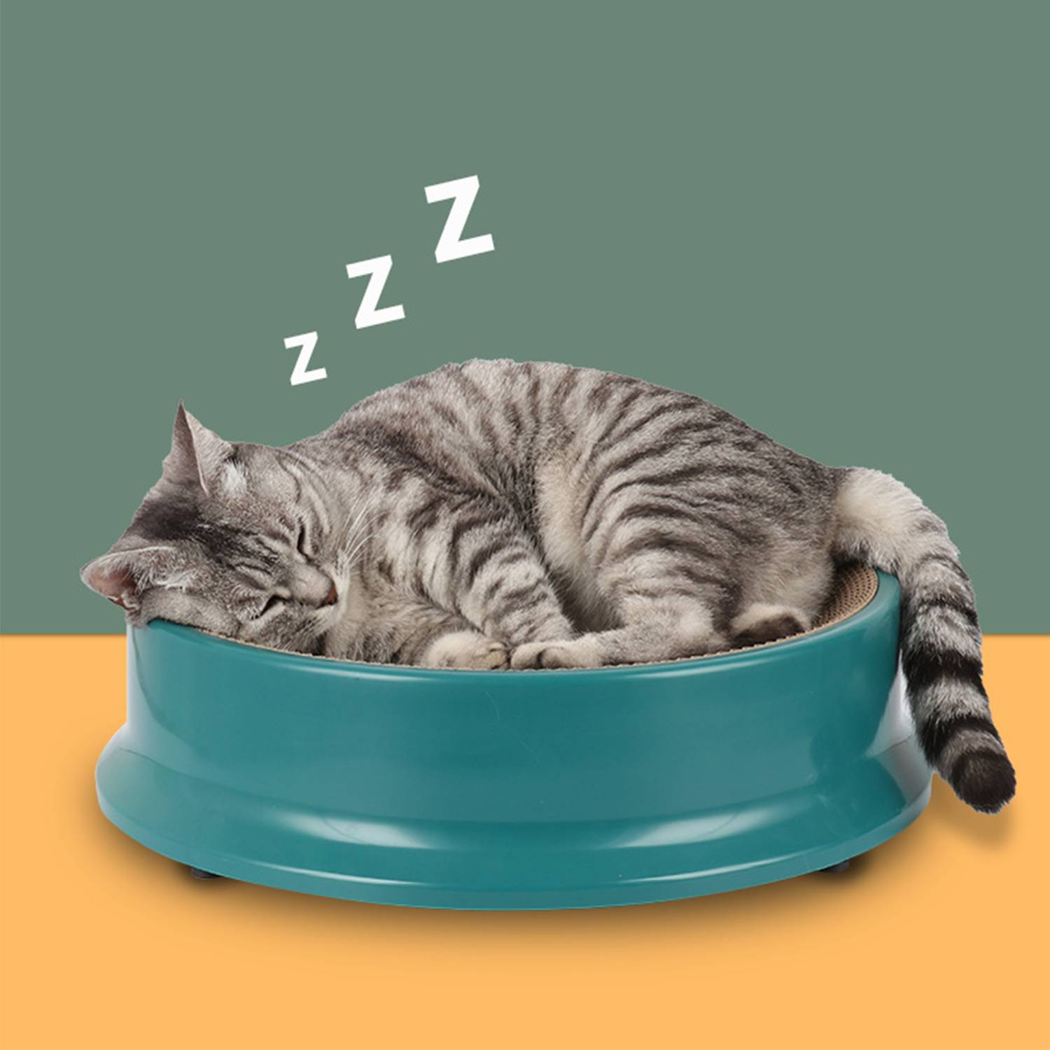 Round Cat Scraper Litter 10
