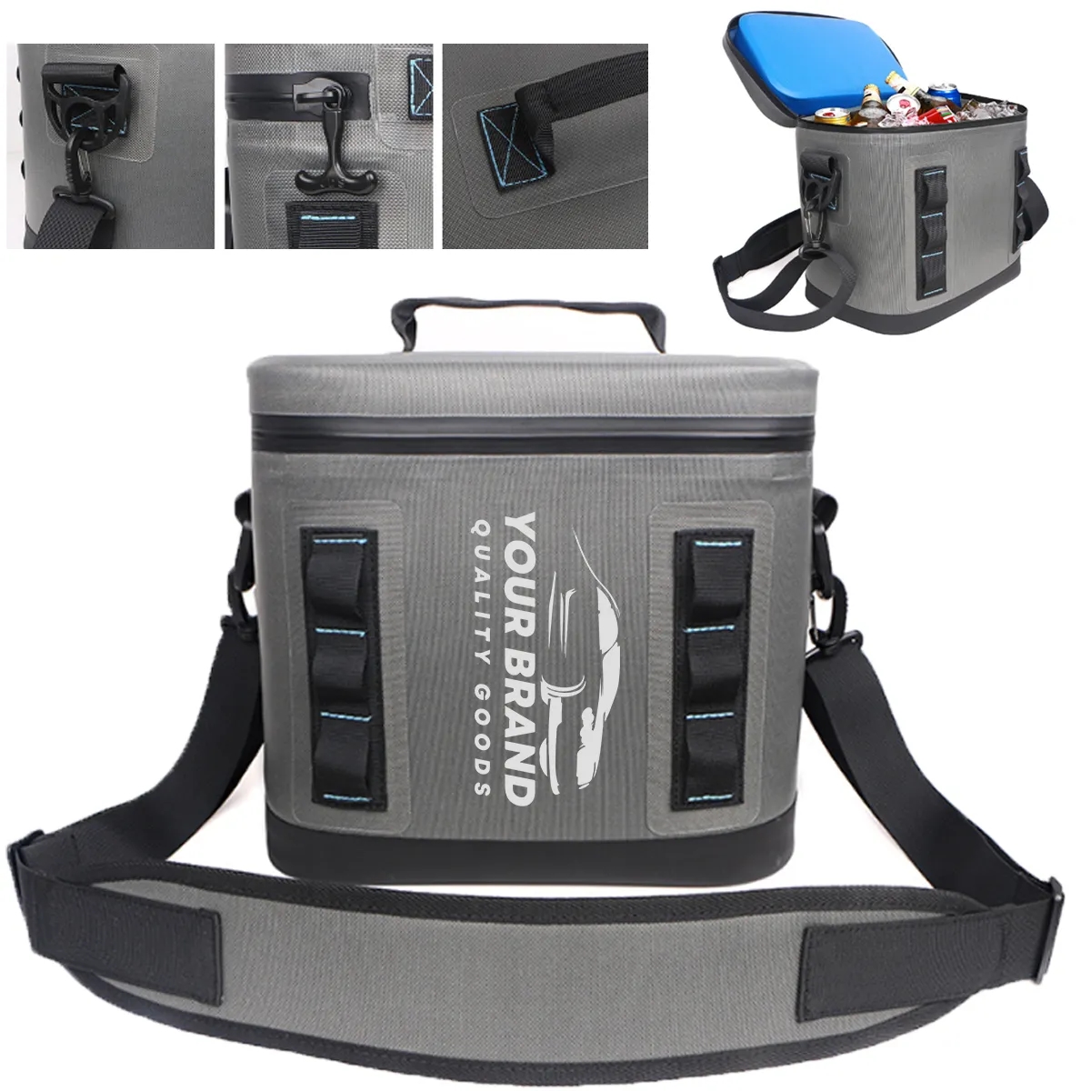 Portable 8L Insulated Leakproof Travel Cooler Bag 2