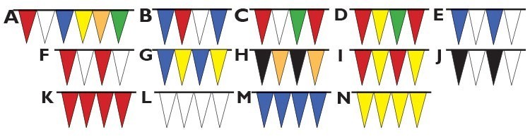 120 Ft Polyethylene Pennant Strings