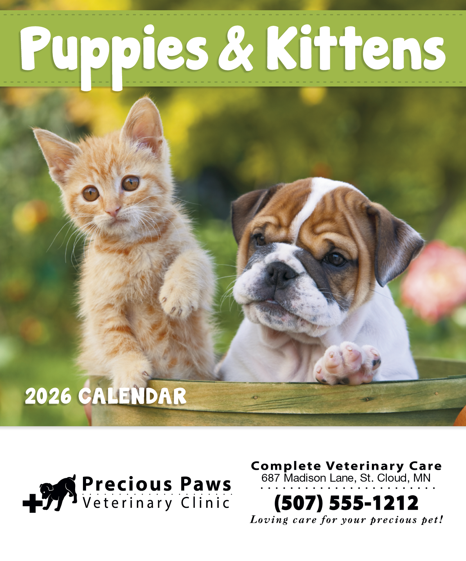Good Value™ Puppies & Kittens - Mini Calendar 16
