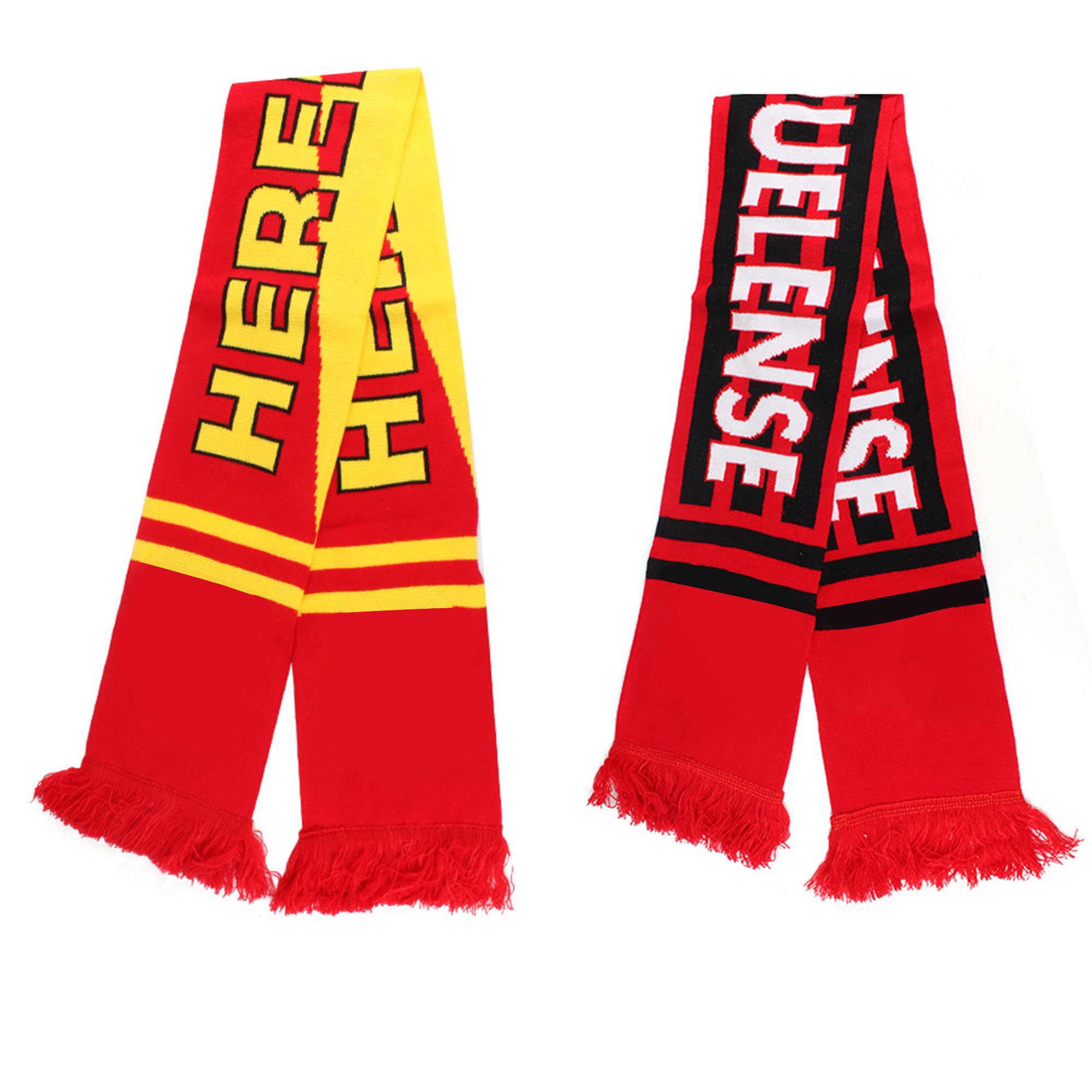 Warm Knitted Stadium Scarf W/ Tassel 2