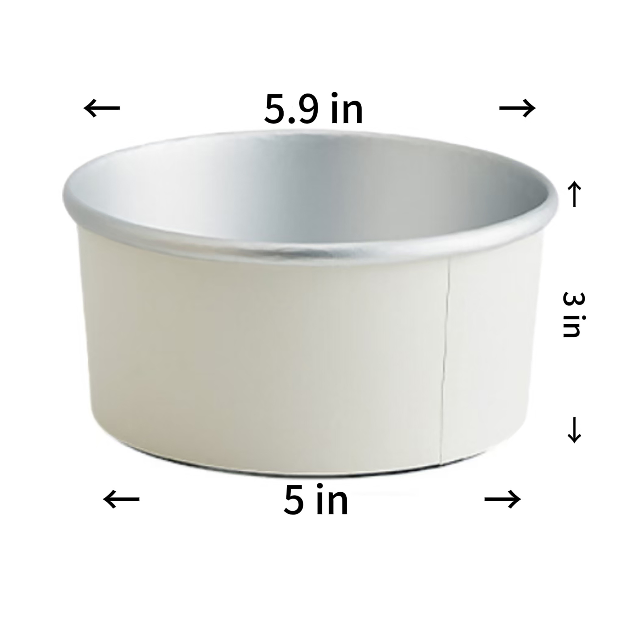 1000 Milliliters Of Food Grade Aluminum Foil Paper Bowls 6