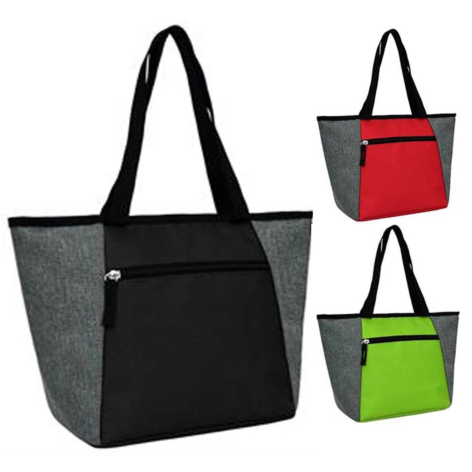 12L Oxford Insulated Cooler Tote Bag w/ Zipper 6