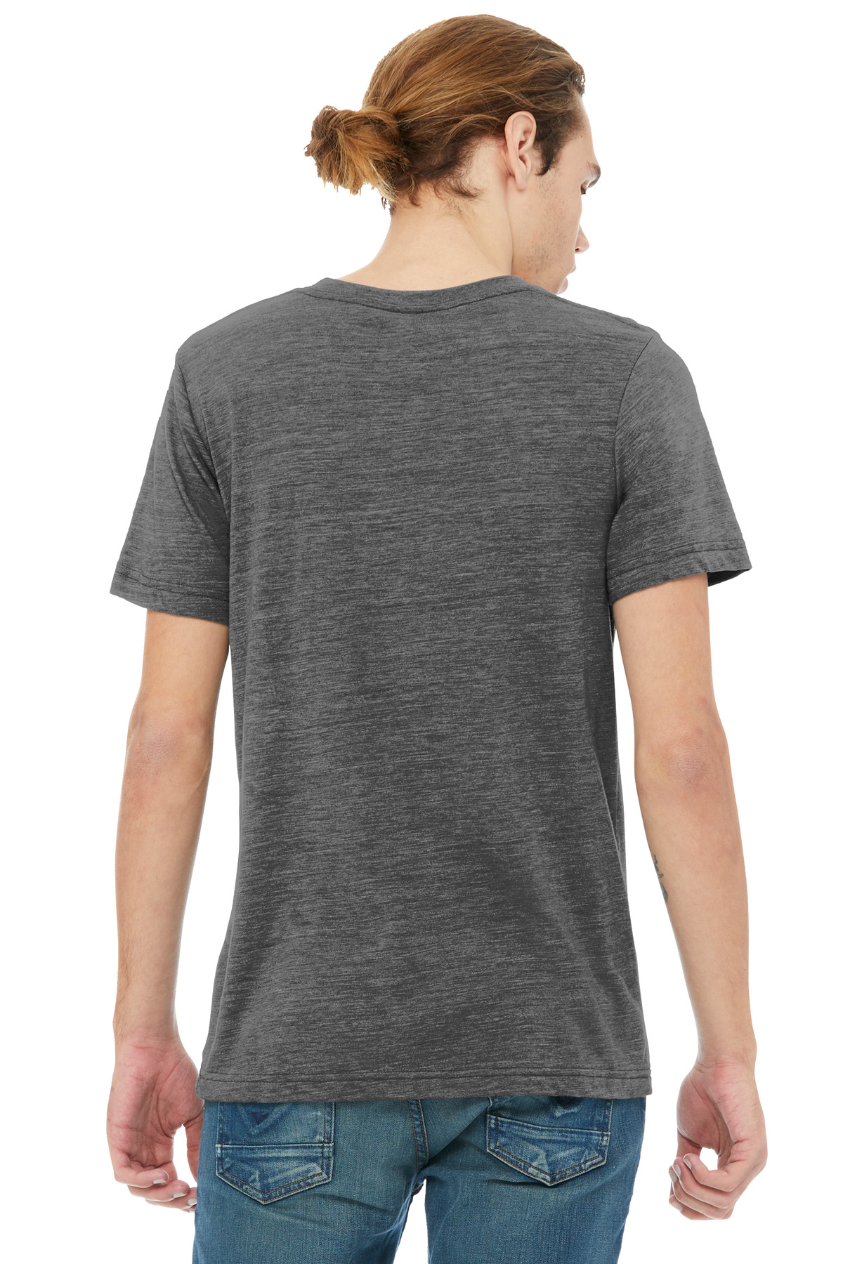 BELLA+CANVAS Unisex Textured Jersey V-Neck Tee BC3655 42