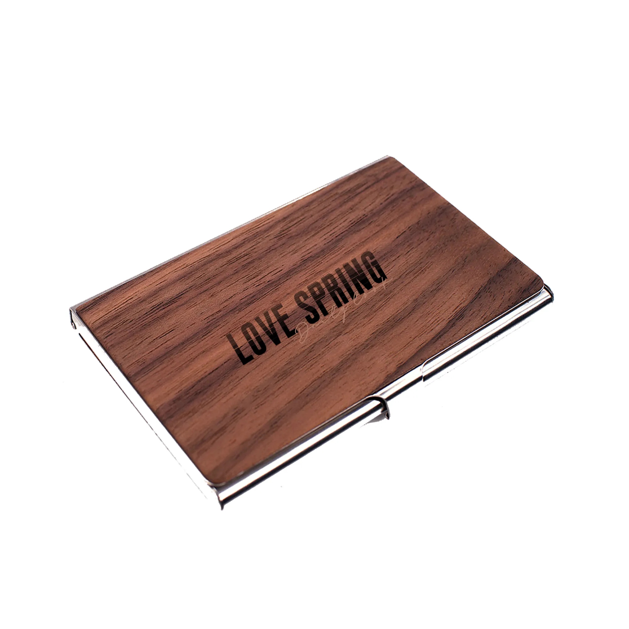 Metal/Wood Business Card Case 5