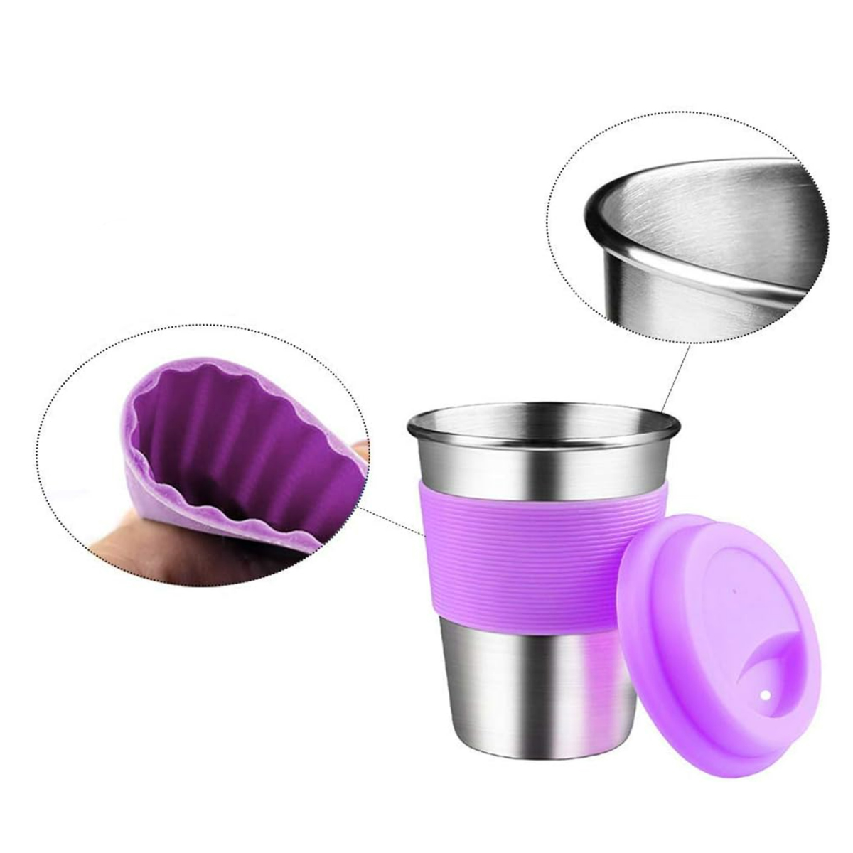 17Oz. Stainless Steel Tumbler with Reusable Straw 8