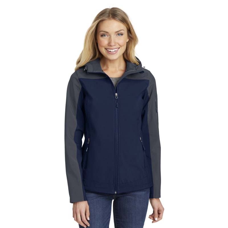 Port Authority Women's Hooded Core Soft Shell Jacket. 2