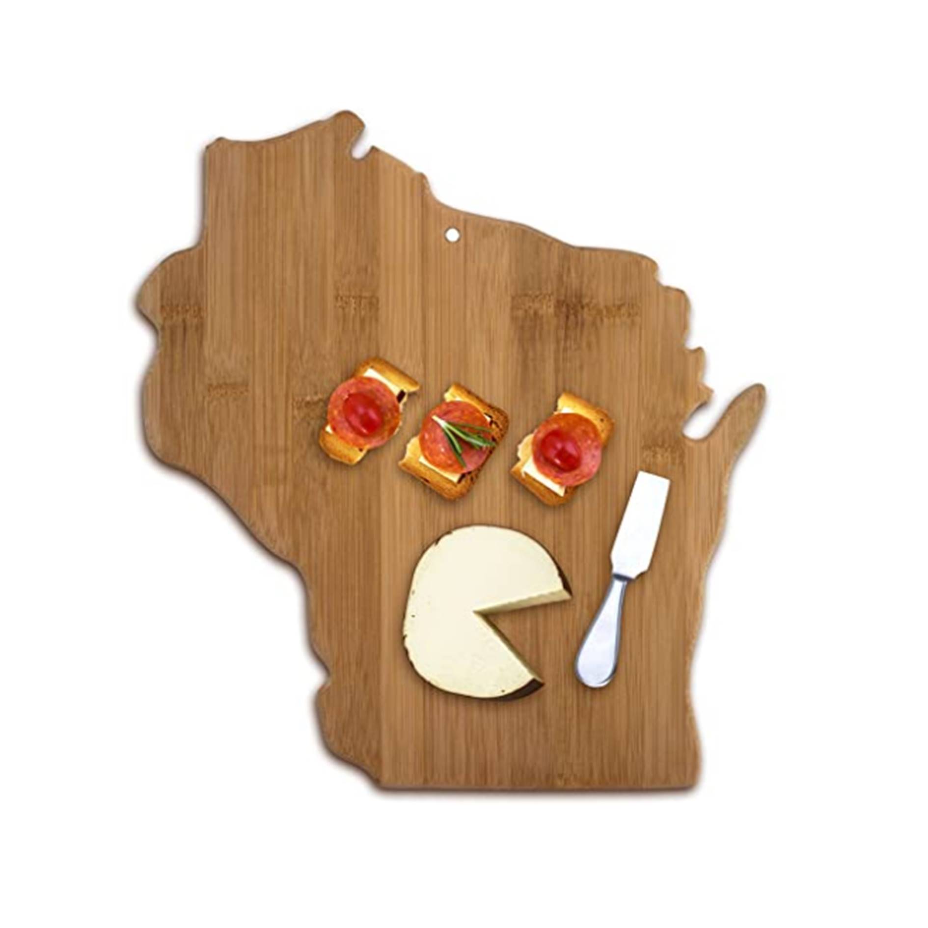 Wisconsin State Shaped Serving Cutting Board 3